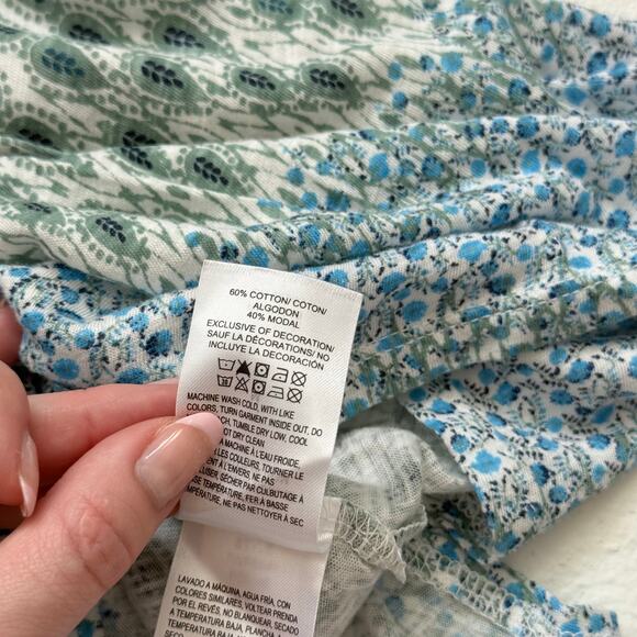 Lucky Brand Sleeveless Boho Floral Tassel Tank Top, Size Medium - Picture 4 of 5